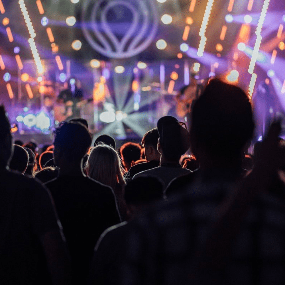 Ladies talking in church